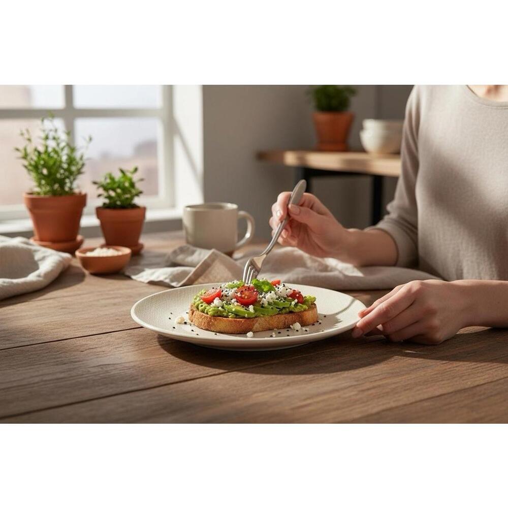 Poc à Poc France 1999 Linen-Texture Stoneware Dinner Plates Set of 8, 9”